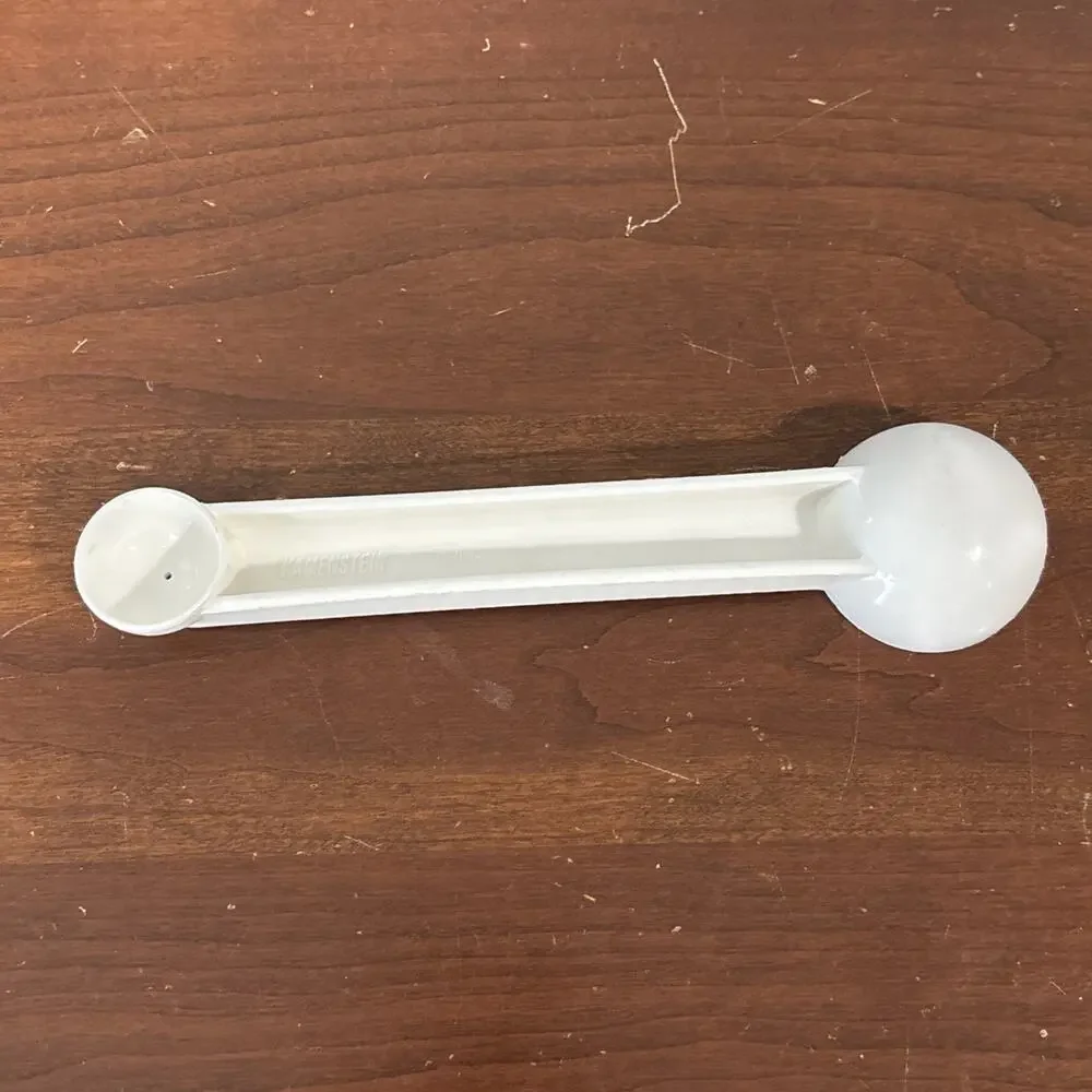Kamenstein Double Sided Measuring Scoop Spoon Melamine White Plastic
